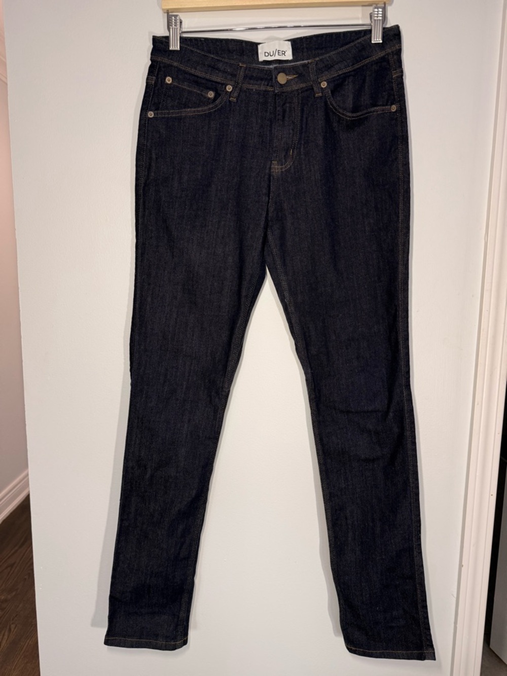 DU/ER Women's Straight Leg Jeans - Dark Indigo